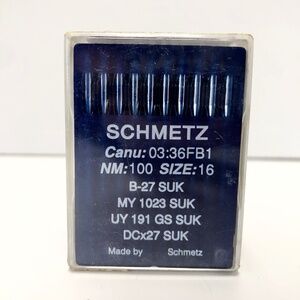 NIP Sealed 100 pcs Schmetz 100/16 B-27 SUK DCx27 UY 191 Sewing Machine Needles